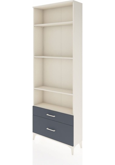 Arges Dolap 4 Raflı 2 Çekmeceli 88x30x243 Aytaşı-antrasit Aytaşı