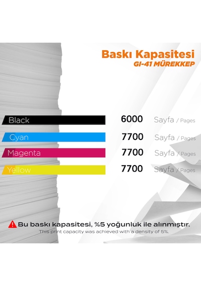 Canon Pixma G3460 Uyumlu  Mürekkep Takımı / Gı-41 Set