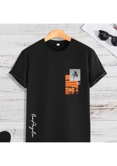Noıssey Siyah Unisex Oversize Baskılı