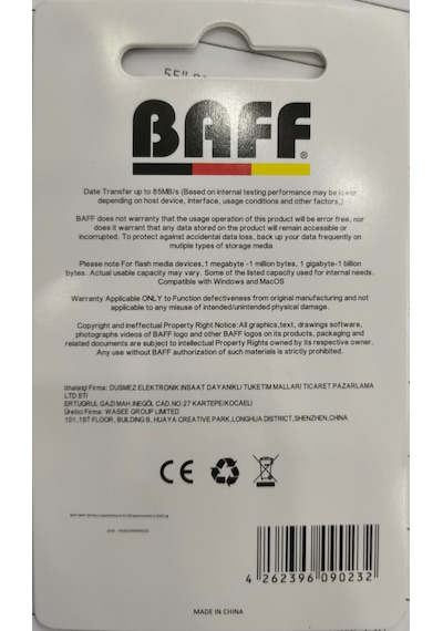Baff 128gb Micro Sdxc Hafıza Kartı - 4k Video Kayıt Destekli U3 A2 V30 Kamera, Güvenlik Kamerası Ve Araç İçi Kamera Kartı