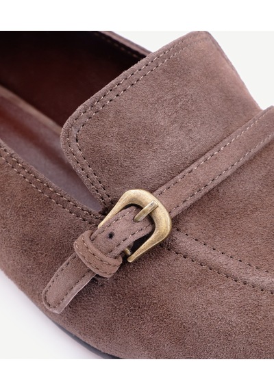 Yargıcı Atkılı Deri Loafer 25kkay4035x 208 Kahverengi