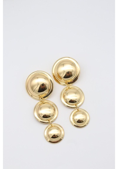 Çelik Küpe 14 K-17222 70mm Çok Renkli