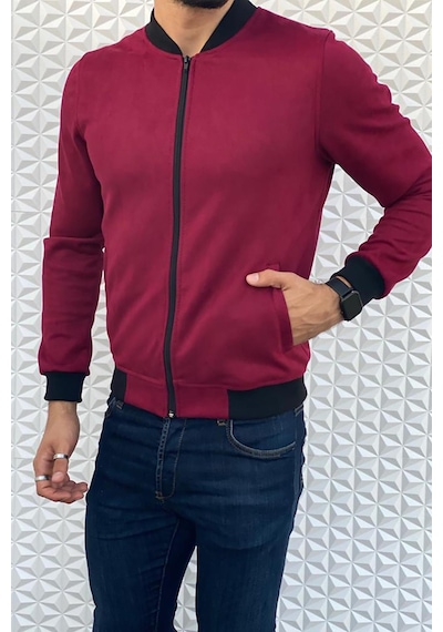 Oksit Eddy Extra Slim Fit Mevsimlik Erkek Süet Ceket