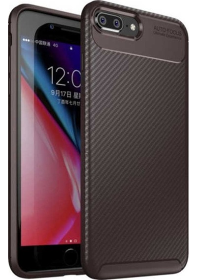 Apple Uyumlu iPhone 8 Plus Kilif Karbon Silikon Case 389459878
