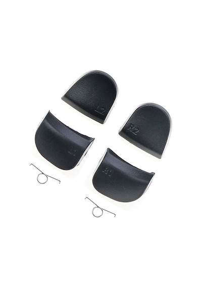 Ps5 Versiyon 1 Tetik Buton Seti Playstation 5 V1 Kol Yedek Parça Gamepad L1 L2 R1 R2 Trigger Buttons Set Siyah