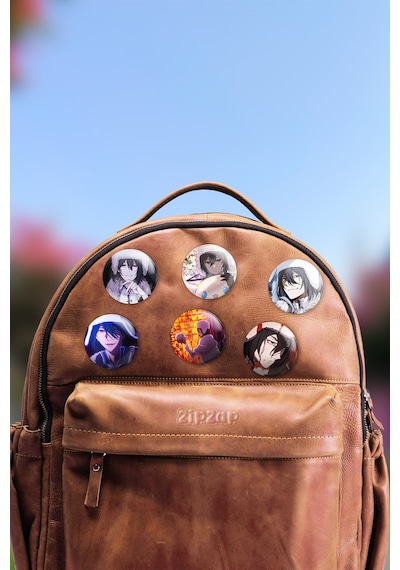 Fyodor Dostoevsky Bungou Stray Dogs Çanta Süsü Rozet İğneli Buton Rozet Seti 6 Adet Altılı