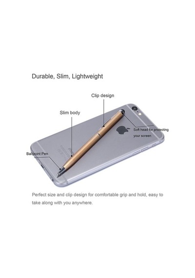 Stylus Dokunmatik Ekran Kalemi Tükenmez Kalem ( 2 Adet )