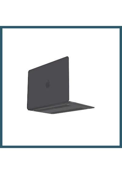 Bezos Macbook Pro 14.2 2021 Macbook Buzlu Kapak - Füme Ob