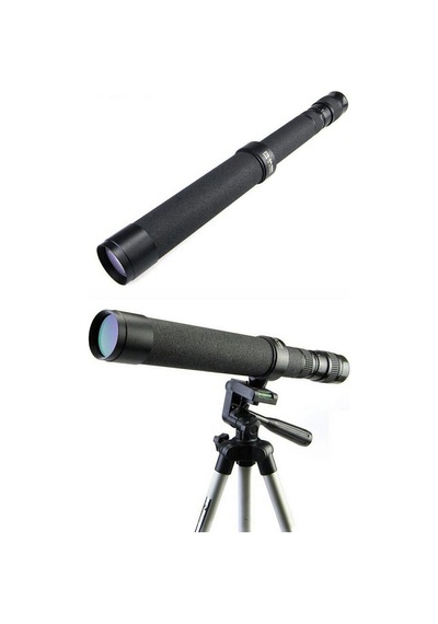Baigish Zt8-24x40 Rus Model Zoomlu Deri Çantalı Tripot Bağlanan Tekli Dürbün