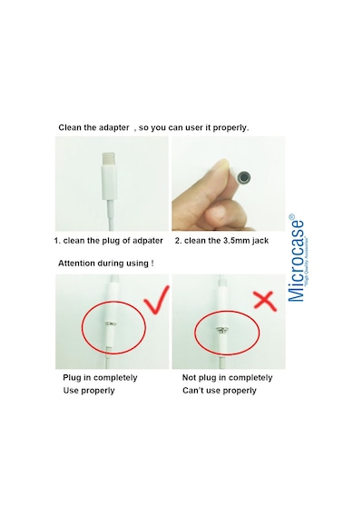 Apple Uyumlu iPhone Lightning Splitter Kulaklık Dönüştürücü Model No Ikd102