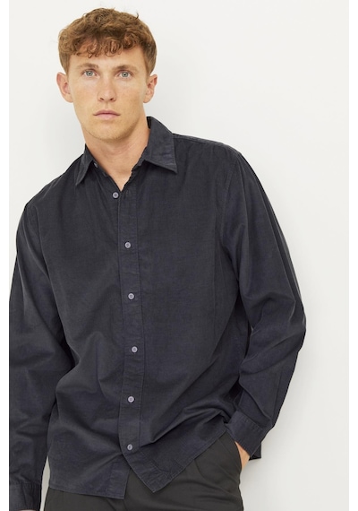 Jack & Jones Jack&jones Jprccregent Corduroy Shırt L/s Siyah