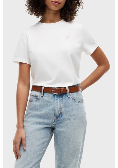 Tommy Hilfiger Logolu Regular Fit Bisiklet Yaka T Shirt Kadın T Shirt Ww0ww49941 Ybl Beyaz Tommy Hilfiger Logolu Regular Fit Bisiklet Yaka T Shirt Kadın T Shirt Ww0ww49941 Ybl Beyaz