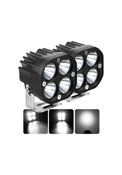 Baja Style 7.7 Cm Beyaz Xhp50 Led Spot Projektör Çalışma Lambası Off Road Spot Sel Kombo Delici Yayıcı Işık Çubuğu Pod Araç Motorsiklet Işıkları Yardı