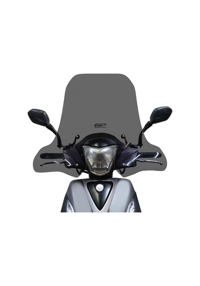 Gp Kompozit Sym Symphony St 125 / 200 2019-2022 Uyumlu Elcikli Ön Cam Füme 52 Cm