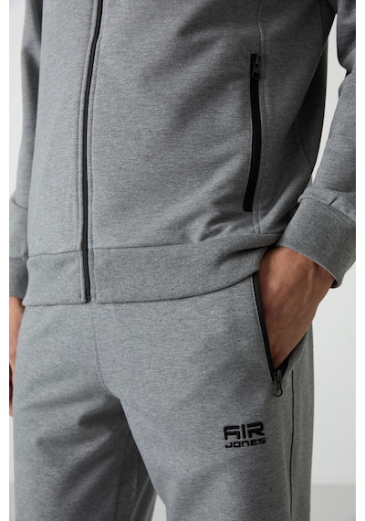 Tommy Life Troy Gri Melanj Standart Kalıp Erkek Eşofman Takım - 85196 GRİ MELANJ