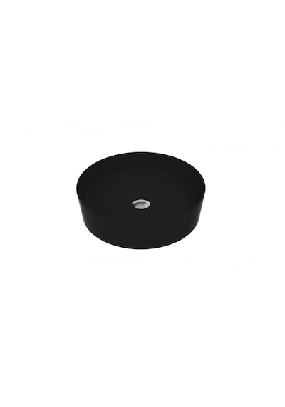 Creavit LP145-00KK Loop Yuvarlak Çanak Lavabo Kömür Karası 45 CM