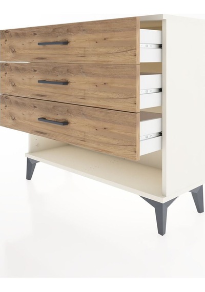 Arges Şifonyer 3 Çekmeceli 88x30x80 Aytaşı-çam Aytası