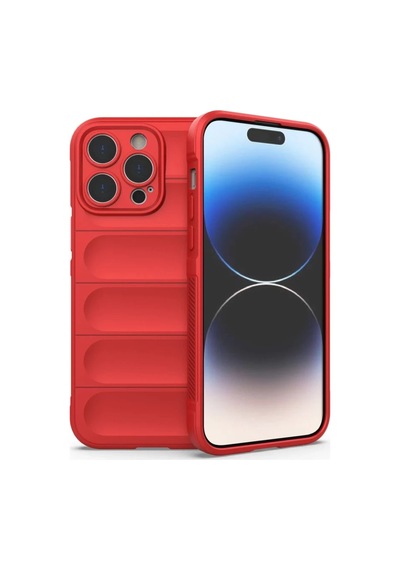 Apple Uyumlu   iPhone 13 Pro Kılıf Optimum Silikon - Kırmızı