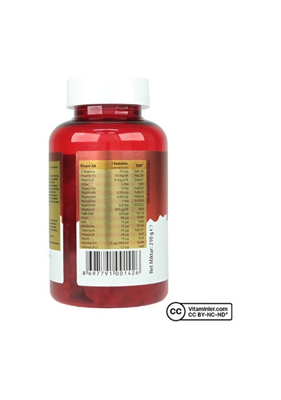 Allergo Vitagil Gummies Multivitamin 60 Çiğnenebilir Form