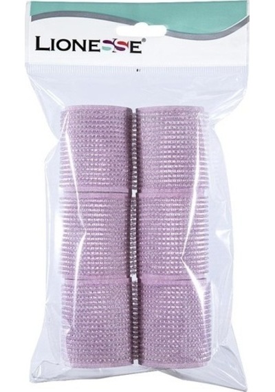 Lionesse Bigudi 1113 Süngerli Pembe 6'lı Paket 2 Adet Pembe