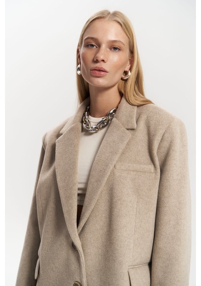Mai Studios Co. Howell Taupe Blazer Ceket Taupe