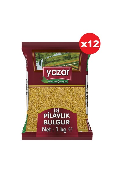 Yazar İri Pilavlık Bulgur 12 x 1 KG