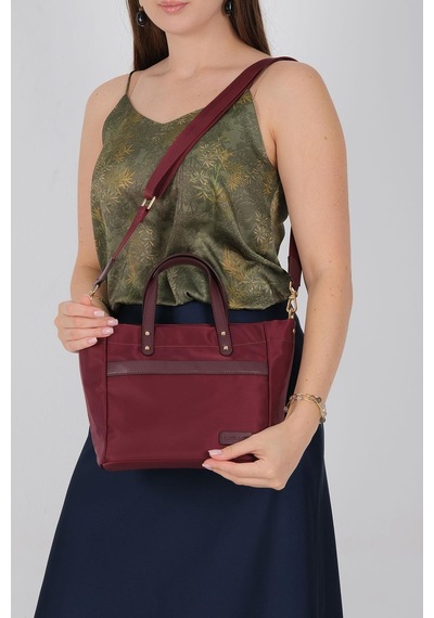 Silver Polo Sp1214 Kadın El Çantası Saten Bordo-bordo