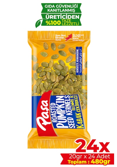 Kavrulmuş Kabak Çekirdeği İçi 20 Gr X 24 Adet 480gr 475 G