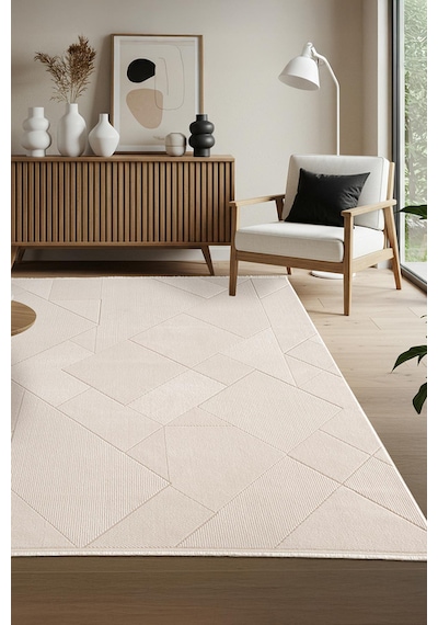 Karmen Halı Leon Ln002w Modern Desen Salon Koridor Halısı Akrilik