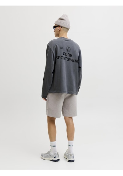 Jack & Jones Erkek Ip Ile Baglamali Lastikli Bel Sort- Gordon - 12288632 Açık Gri Melanj Jack & Jones Erkek Ip Ile Baglamali Lastikli Bel Sort- Gordon - 12288632 Açık Gri Melanj
