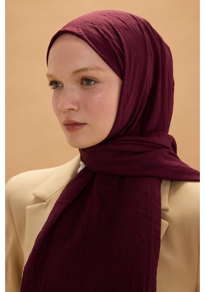 Bambu Kraş Şal Tesettür Giyim, Yüksek Kalite, Hafif, Rahat, Şık, Premium, Lux, Shawl, Scarf Bordo