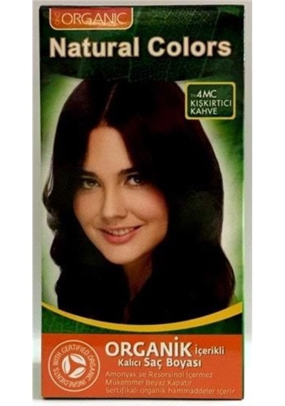 Organıc Natural Colors Saç Boyası 4Mc Kışkırtıcı Kahve
