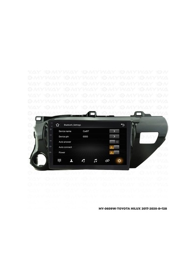 Myway Toyota Hilux Android Multimedya Carplay Navigasyon Ekran - 8gb Ram+128 Gb Hdd - Myway