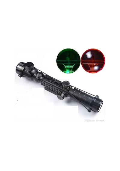3-9x32 Eg Spike Zoomlu Av Tüfeği Dürbünü Ateşli Aletler Çift Işık Kaynaklı Siyah