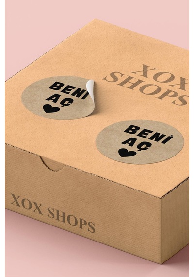 Kraft Beni Aç Sticker 3x3cm St2312 Çok Renkli