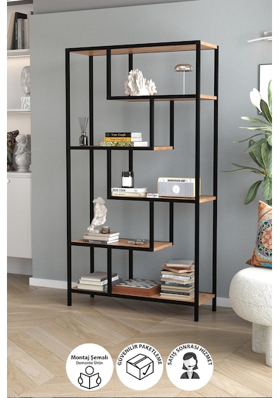 Bofigo 6 Raflı Kitaplık Dekoratif Kitaplık Metal Kitaplık Ofis Kitaplığı Larissa Çam Çam Bofigo 6 Raflı Kitaplık Dekoratif Kitaplık Metal Kitaplık Ofis Kitaplığı Larissa Çam Çam
