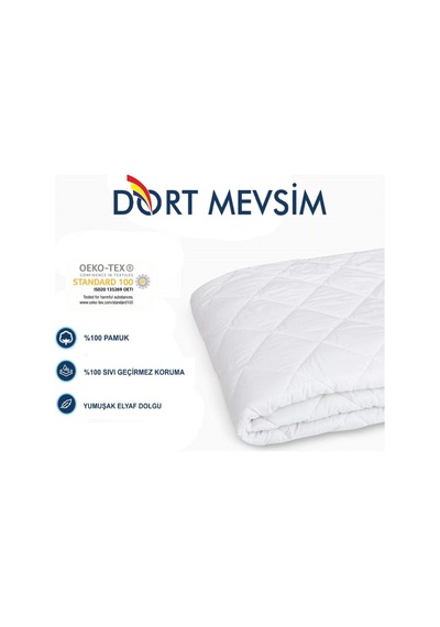 Dört Mevsim Kapitone Çift Kişilik Alez Fitted Sıvı Geçirmez Dört Mevsim Kapitone Çift Kişilik Alez Fitted Sıvı Geçirmez