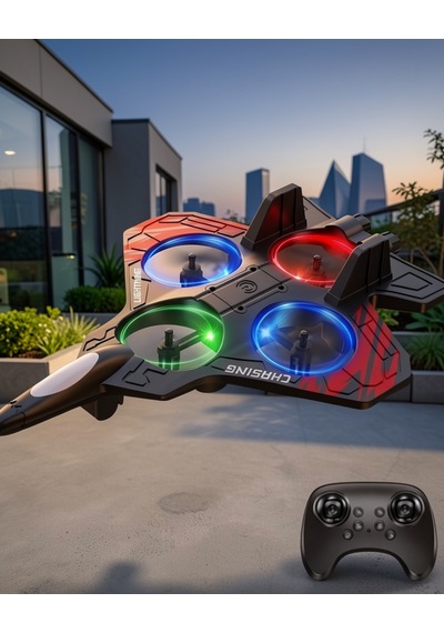 Uzaktan Kumandalı Drone Led Işıklı 360 Derece Akrobatik