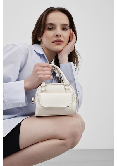 Shule Bags Nala Mini Retro Çapraz Çanta Krem Krem