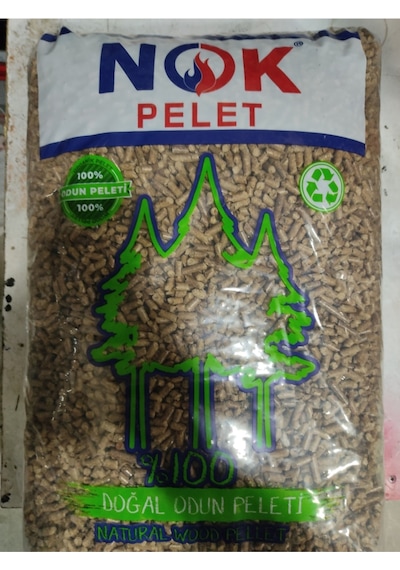 Nok Çam Peleti %100 Çam Pelet Yakıtı 15Kg