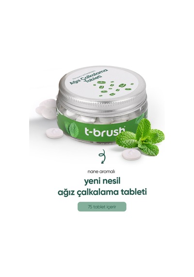 Tbrush Çilekli Doğal Diş Macunu Tableti Florürsüz + Ağız Çalkalama/gargara Tableti Içermez 75 Tablet Diğer