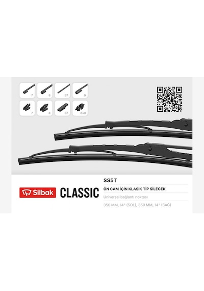 Silecek - 796 - Süpürgesi 350mm Anadol-ford Taunus-murat Serçe-skoda1202-lada Samara - Edntrend - Arka Cam