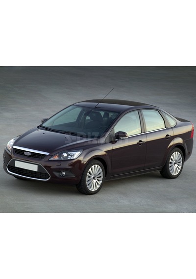 S-Dizayn  Ford Focus 2 Krom Cam Çıtası 4 Prç 2008-2011