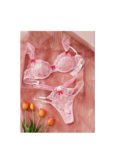 Lilly Rosé Lace Affair Lingerie Set Pembe Pembe Lilly Rosé Lace Affair Lingerie Set Pembe Pembe