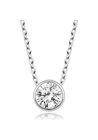 Swarovski Zirconia Minimal Yuvarlak Detaylı Kolye