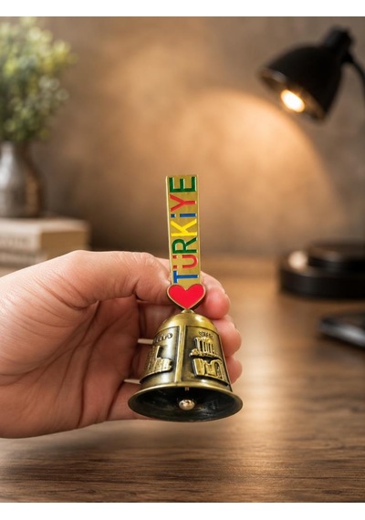 Metal Servis Çağrı Çanı Dekoratif Masa Zili Otel Kafe Resepsiyon Çanı 10.5 Cm
