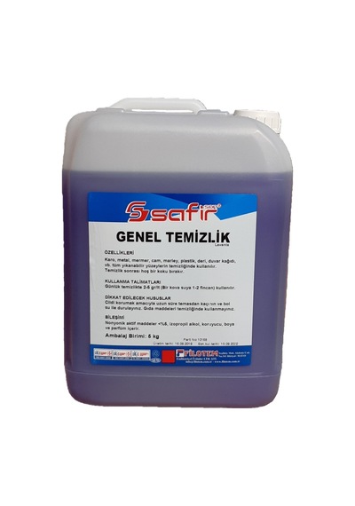 Safir Genel Yüzey Temizleyici 5 KG
