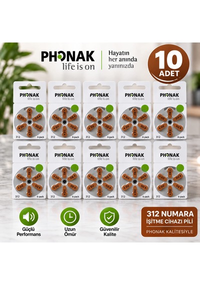 Phonak 312 Numara Cihaz Pili