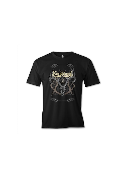 Korpiklaani  Dark Roots Baskılı Siyah Erkek Tshirt 001