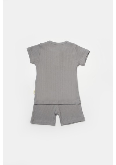 BabyCosy Bebek Şort Ve Tişört Takımı, %50 Bambu - %50 Organik Pamuk, Bebek Ve Yenidoğan Serisi - Csyb9044